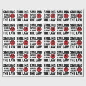 In het openbaar glimlachen is tegen de wet cadeaupapier (Vlak)