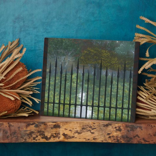 In het oude Forest Photo Plaque Fotoplaat (Zijkant)