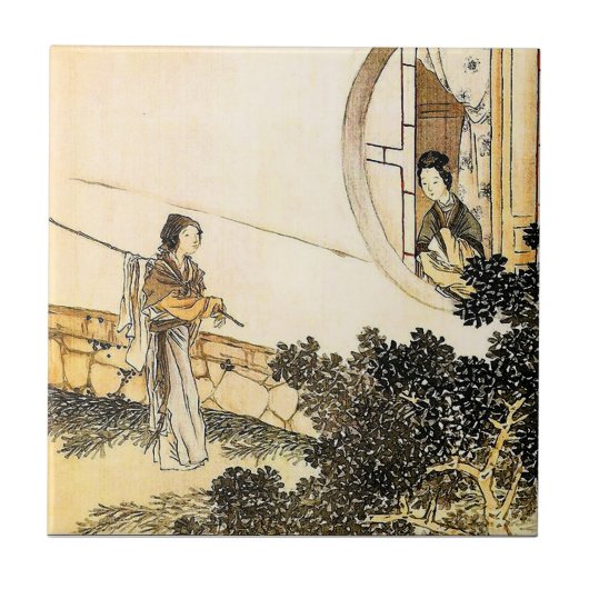 In het oude Japan Tegeltje (Voorkant)