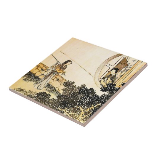 In het oude Japan Tegeltje (Zijkant)