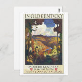 In het Oude Kentucky Pennsylvania Railroad Briefkaart (Voorkant / Achterkant)