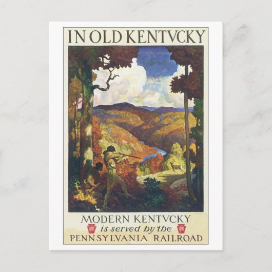 In het Oude Kentucky Pennsylvania Railroad Briefkaart (Voorkant)