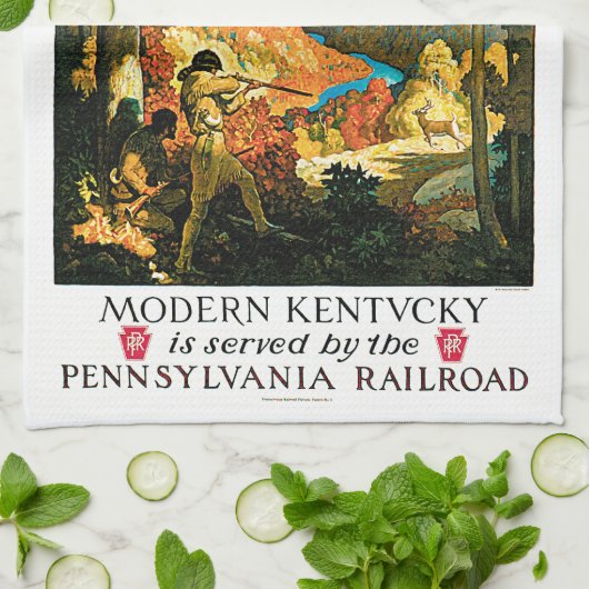 In het Oude Kentucky Theedoek (Gevouwen)