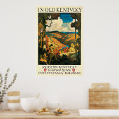 In het Oude Kentucky Vintage Travel Advertisement Poster (Keuken)