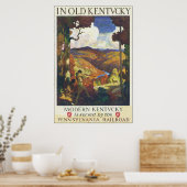 In het Oude Kentucky Vintage Travel Poster (Keuken)