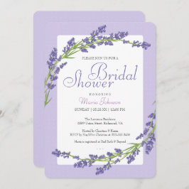  in het Paars | Bridal Shower-uitnodiging Kaart