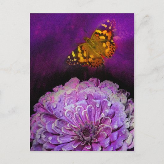 In het Paars Briefkaart (Voorkant)