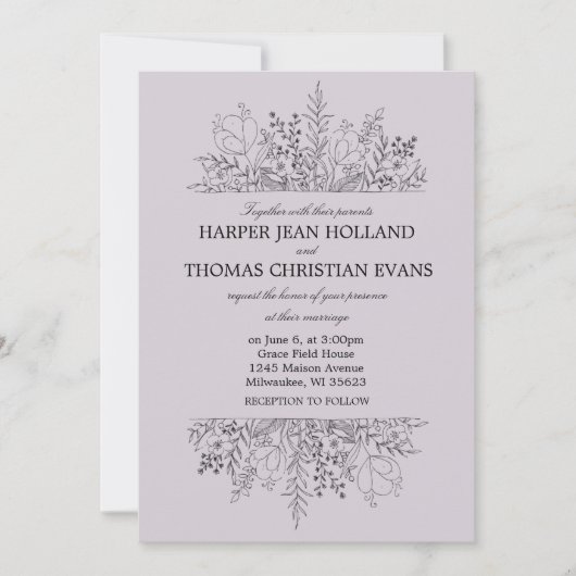  in het Paars Kaart (Voorkant)