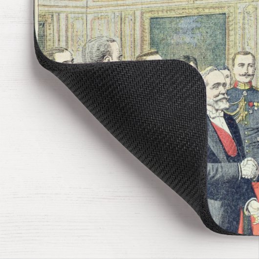 In het paleis Elysee, de Ceremonial Transfer Muismat (Hoek)