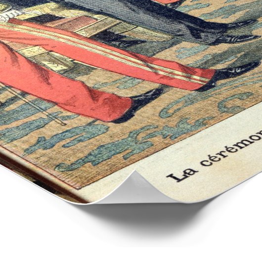 In het paleis Elysee, de Ceremonial Transfer Poster (Hoek)