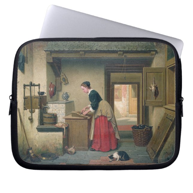 In het Pantry, 1868 (olie op het paneel) Laptop Sleeve (Voorkant)