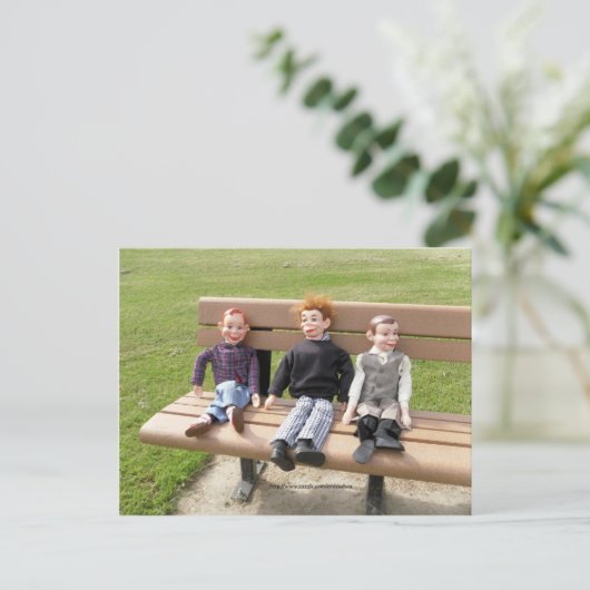 In het park briefkaart (Staand voorkant)