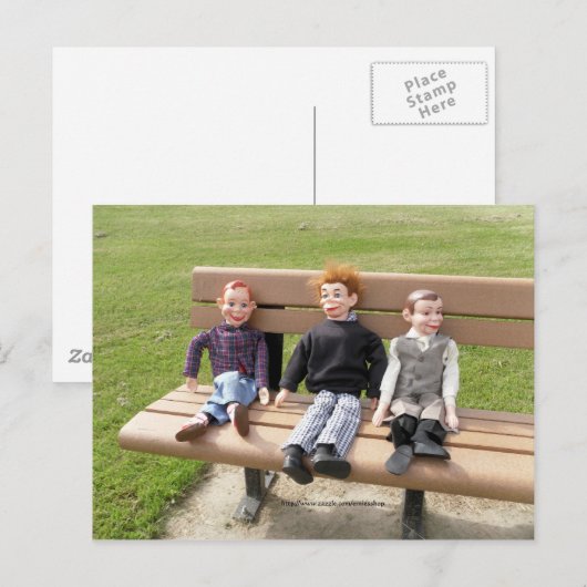 In het park briefkaart (Voorkant / Achterkant)