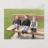 In het park briefkaart (Voorkant)