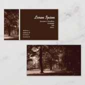 In het park visitekaartje (Voorkant / Achterkant)