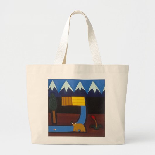 In het Peruaanse gebergte in 2006 Grote Tote Bag (Voorkant)
