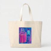 in het Pools Pink Nail Grote Tote Bag (Voorkant)