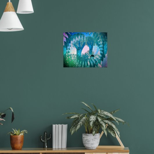 In het Poster Oerwoud (Woonkamer 1)