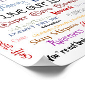 In het Poster van de wereld van Bipolaire Chick (Hoek)