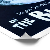 In het Poster van het theater van de blauwe maan (Hoek)