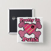  in het Punk Vierkante Button 5,1 Cm (Voorkant /achterkant)