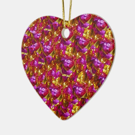 In het roze hart ornament (Links)