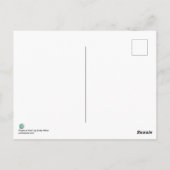 in het Roze Medusa Fantasy Art Nouveau Portret Briefkaart (Achterkant)