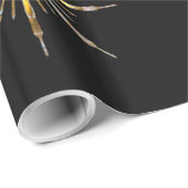 In het roze van de nacht kerst sneeuwvlok cadeaupapier (Rol Hoek)