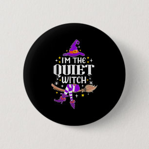 In het rustige heks Halloween matching groep kostu Ronde Button 5,7 Cm