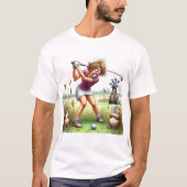 In het ruwe golf T-shirt (Voorkant)