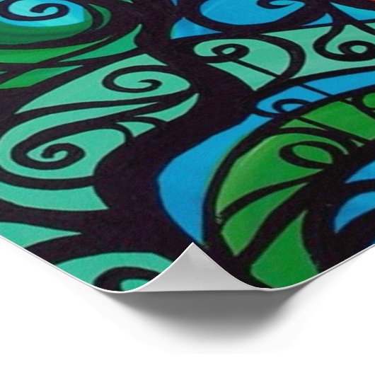 In het serieuze moonlicht poster (Hoek)