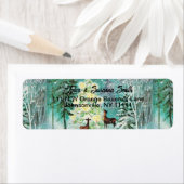  in het sneeuwlabel etiket (Insitu)