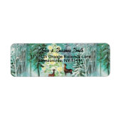 in het sneeuwlabel etiket (Voorkant)