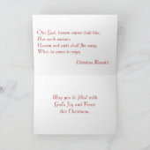 In het Sombere Midden van de winter Feestdagen Kaart (Binnen)