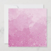 In het Spaans: Elegant Fuchsia Floral Quinceañera Kaart (Achterkant)