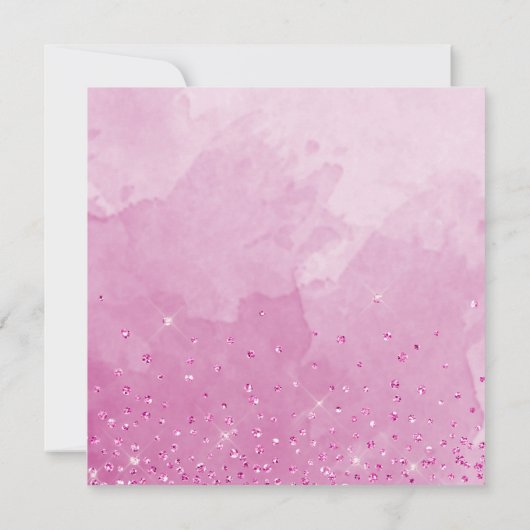 In het Spaans: Elegant Fuchsia Floral Quinceañera Kaart (Achterkant)