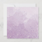 In het Spaans: Elegant Paarse Floral Quinceanera Kaart (Achterkant)