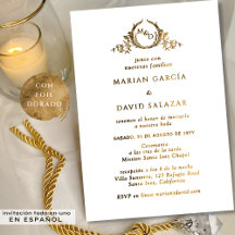 In het Spaans Elegante Gouden Folie All In One Tro