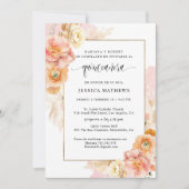 In het Spaans, unieke elegante roze bloem Quinceañ Kaart (Voorkant)