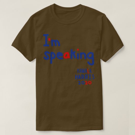 In het Spreken zegt Kamala Telefoon Case T-shirt (Design voorkant)