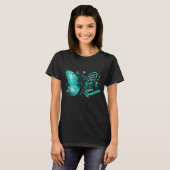 In het Storm Ovariumkanker Awareness Butterfly Te T-shirt (Voorkant volledig)