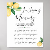 In het teken Memory Herembryo Lemons Loving Memory Poster (Voorkant)