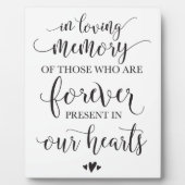 In het teken van de liefhebbende herdenkingsceremo fotoplaat (Voorkant)