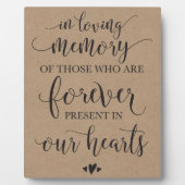 In het teken van de liefhebbende herdenkingsceremo fotoplaat (Voorkant)