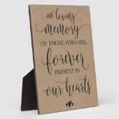 In het teken van de liefhebbende herdenkingsceremo fotoplaat (Zijkant)