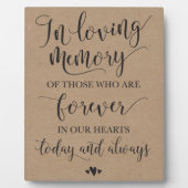 In het teken van de liefhebbende herdenkingsceremo fotoplaat (Voorkant)