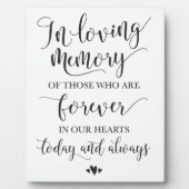 In het teken van de liefhebbende herdenkingsceremo fotoplaat (Voorkant)