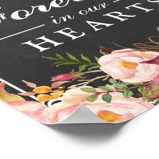 In het teken van het liefdevol geheugen van Floral Poster (Hoek)