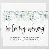 In het teken van liefhebbend geheugen - Eucalyptus (Voorkant / Achterkant)