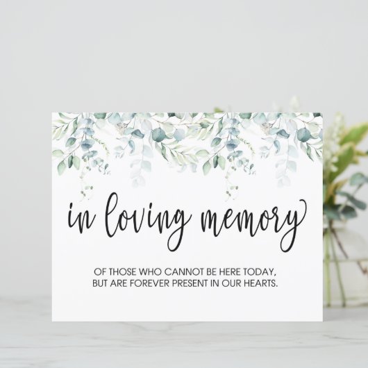 In het teken van liefhebbend geheugen - Eucalyptus (Staand voorkant)